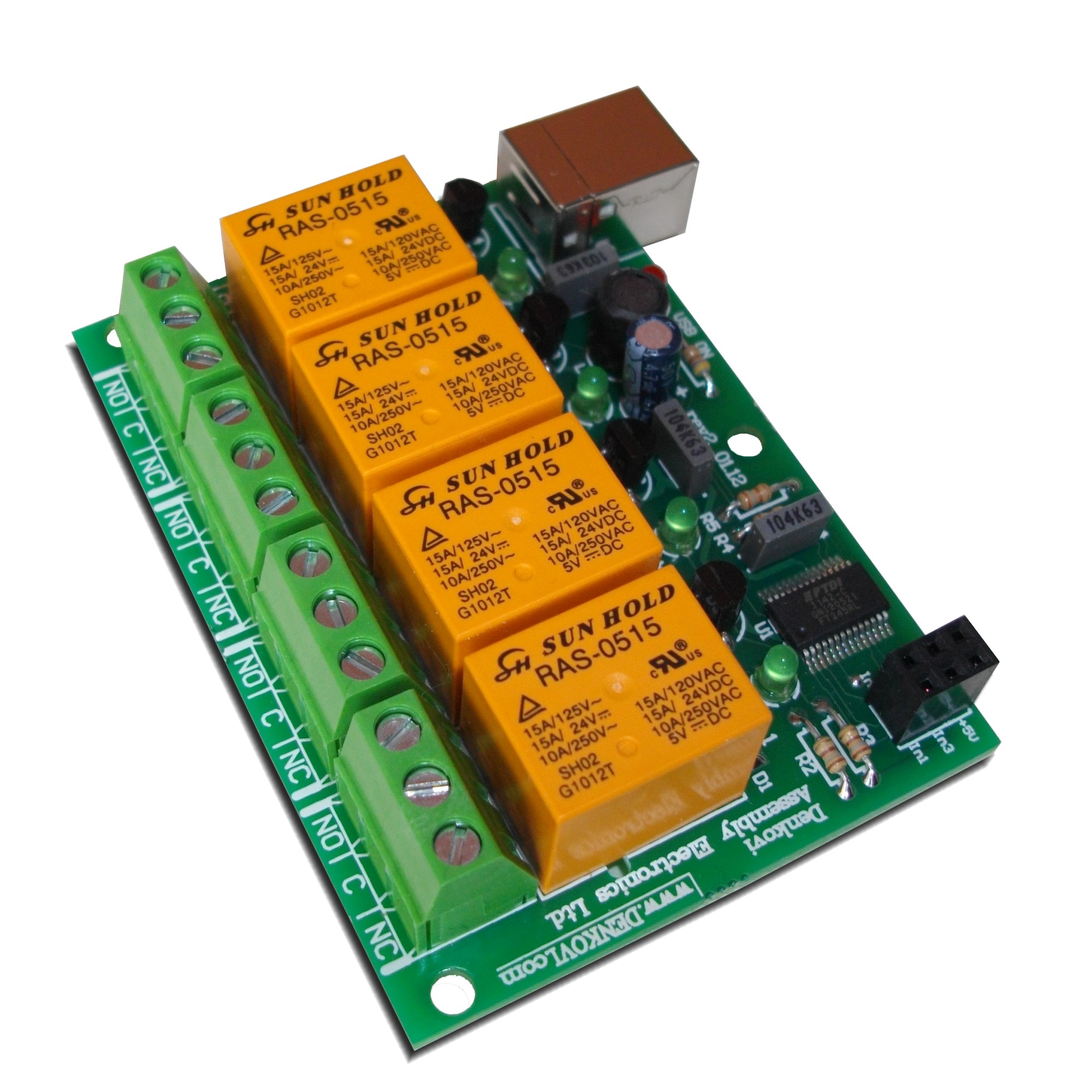 USB 4 Canaux Carte Relais Relays 220V USB Relay Board EBay